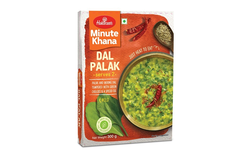 Haldiram's Minute Khana Dal Palak    Pack  300 grams